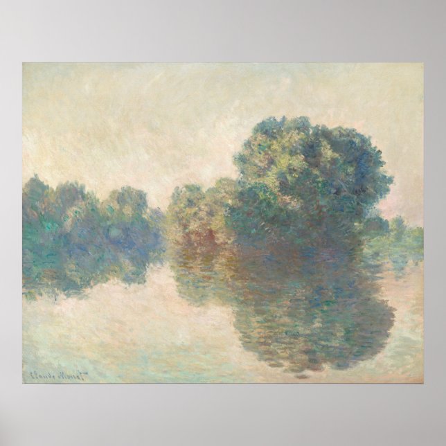 The Seine at Giverny, Claude Monet Fine Art Poster (Front)