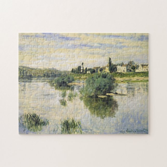 The Seine at Lavacourt Monet Fine Art Jigsaw Puzzle (Horizontal)