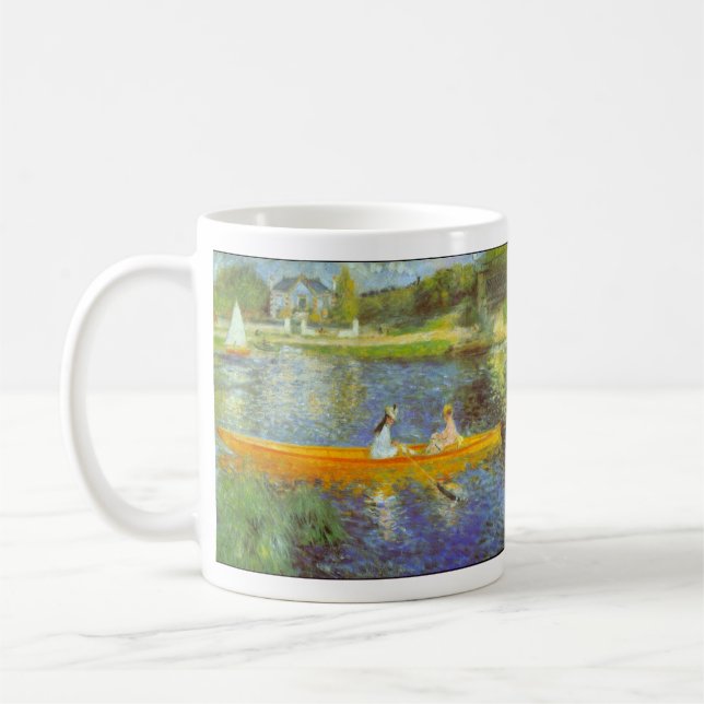 The Seine by Pierre Renoir Coffee Mug (Left)