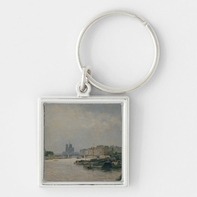 The Seine from the Quai de la Rapee Keychain (Front)