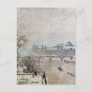 The Seine Viewed from the Pont Neuf, Winter Postcard