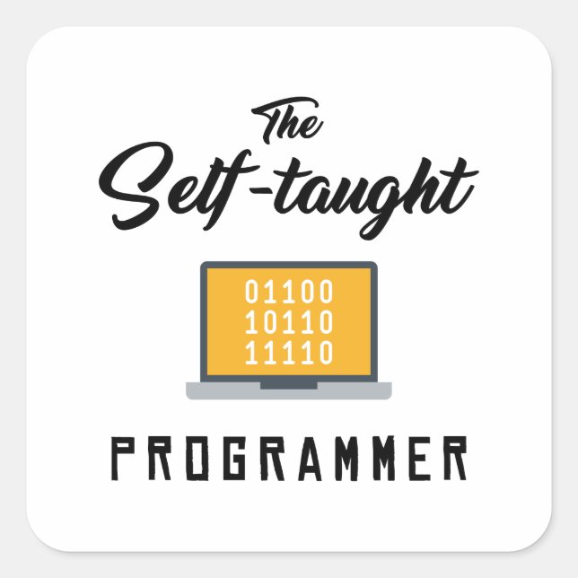 The Self-taught Programmer Sticker (Front)
