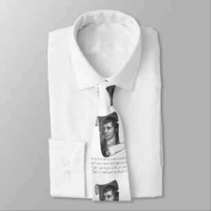 The Selkirk Grace Burns Night Supper Prayer Grey Neck Tie