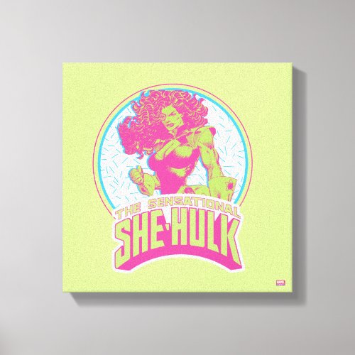 The Sensational She_Hulk 90s Graphic Canvas Print