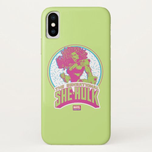 The Sensational She_Hulk 90s Graphic iPhone X Case
