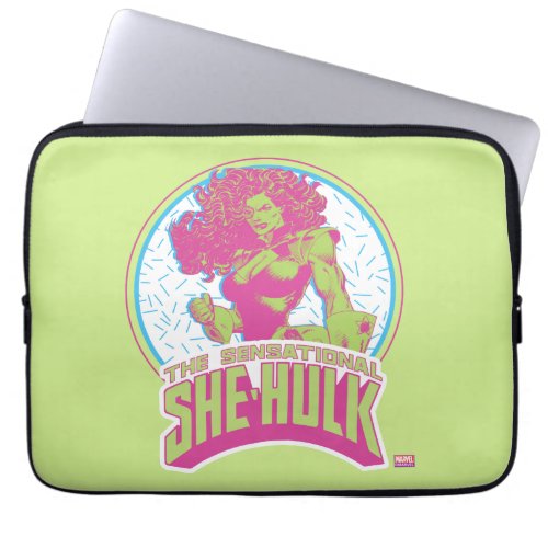 The Sensational She_Hulk 90s Graphic Laptop Sleeve