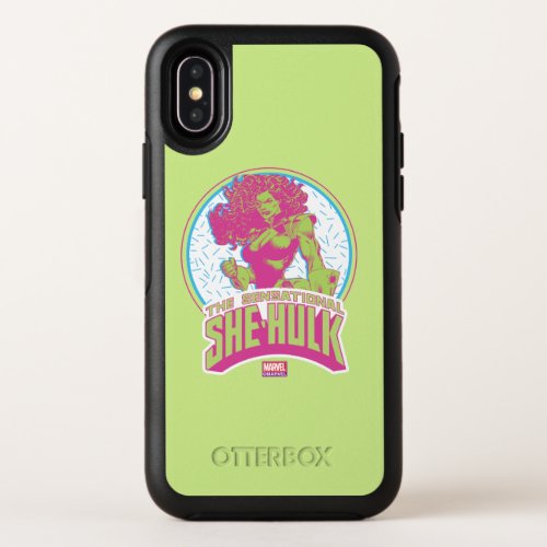 The Sensational She_Hulk 90s Graphic OtterBox Symmetry iPhone X Case