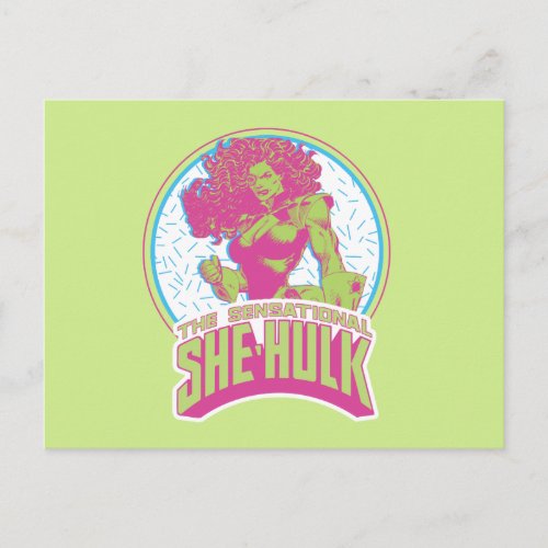 The Sensational She_Hulk 90s Graphic Postcard