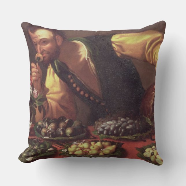 The Sense of Smell Throw Pillow (Front)