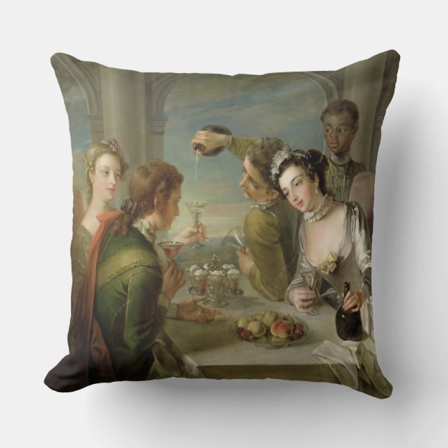 The Sense of Taste, c.1744-47 (oil on canvas) (see Throw Pillow (Front)
