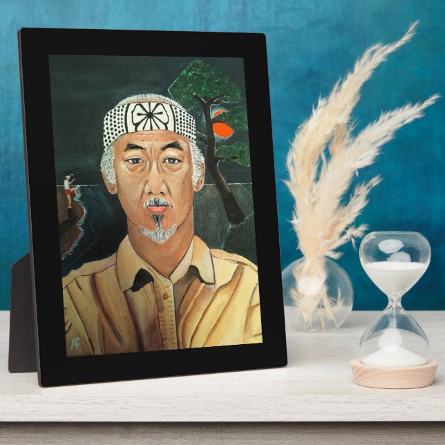 The Sensei Painting by Alfred Fox Plaque (Side)