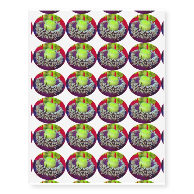 The Sentinel_macro var.poppy 24 per sheet Temporary Tattoos (Front)