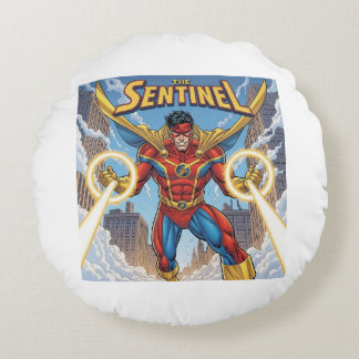 The Sentinel  Round Pillow