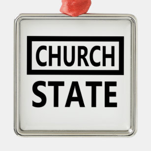 The Separation of Church and State - 1st Amendment Metal Ornament
