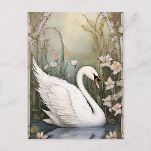 The Serene Swan Postcard