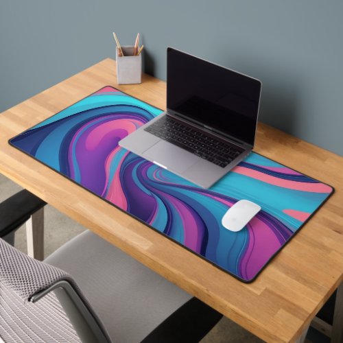 The Serene Waves CyberPunk Desk Mat