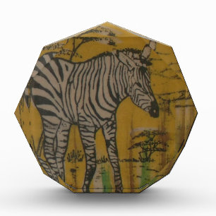 The Serengeti Spirit: Zebra Grazing in the Mara Acrylic Award