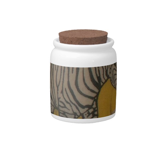 The Serengeti Spirit: Zebra Grazing in the Mara Candy Jar (Front)