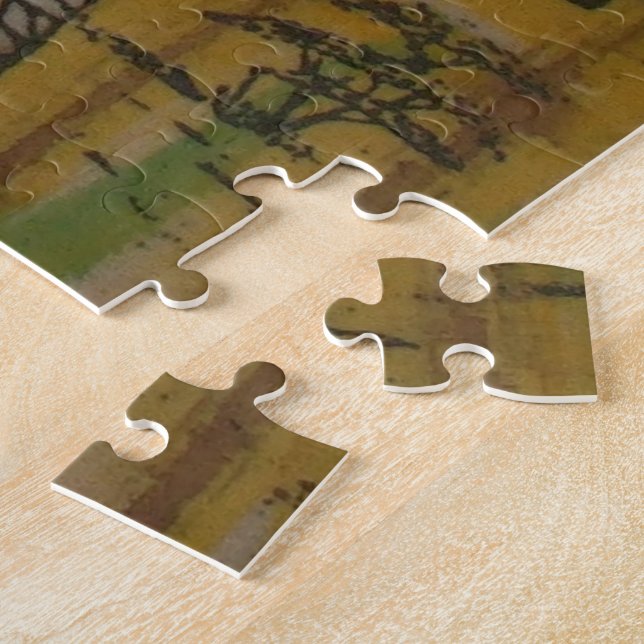 The Serengeti Spirit: Zebra Grazing in the Mara Jigsaw Puzzle (Side)