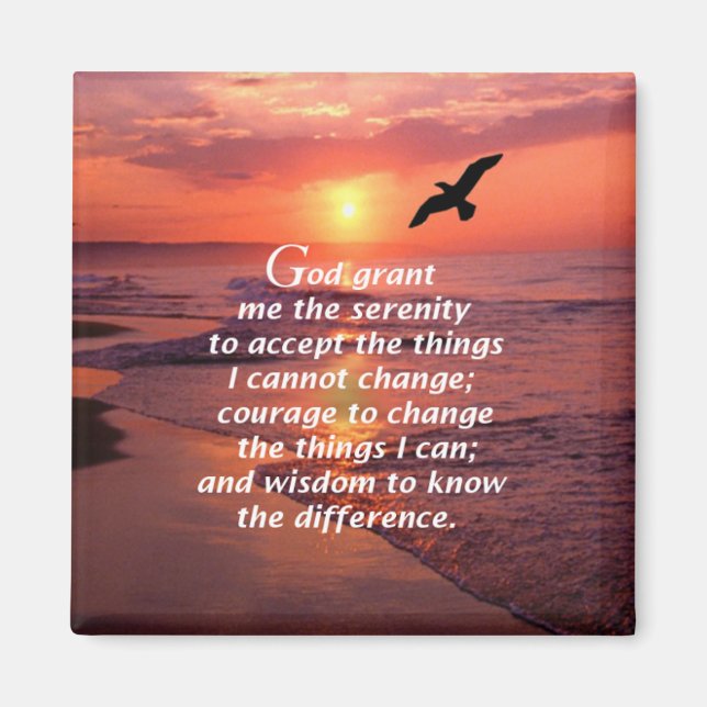 The Serenity Prayer 3 Magnet (Front)