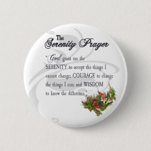 The Serenity Prayer Button