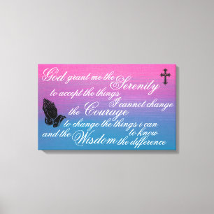 The Serenity Prayer Canvas Print
