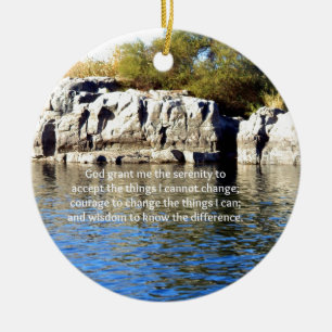 The Serenity Prayer Ceramic Ornament
