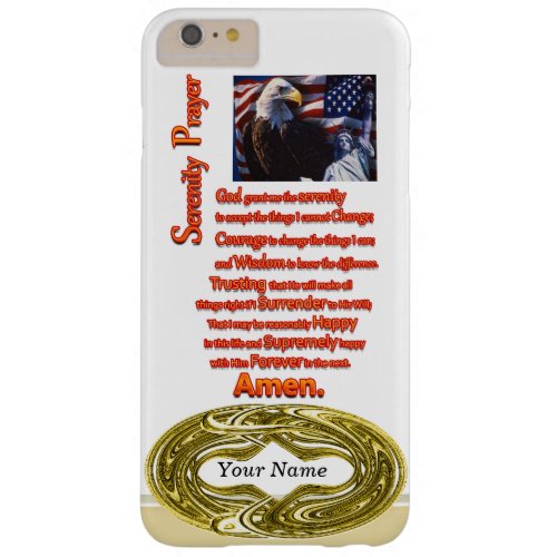 The Serenity Prayer Eagle Head Barely There iPhone 6 Plus Case
