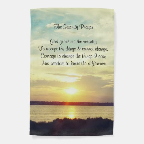 the serenity prayer garden flag