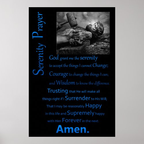 The Serenity Prayer Hammer Poster