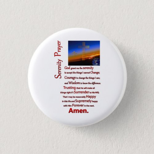 The Serenity Prayer In Space Red Button