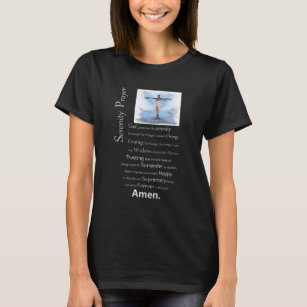 The Serenity Prayer Jesus Cross T-Shirt