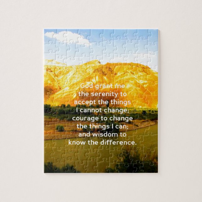 The Serenity Prayer Jigsaw Puzzle (Vertical)