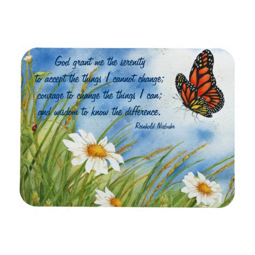 The Serenity Prayer _ Monarch Butterfly _ Magnet
