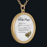 The Serenity Prayer Necklace<br><div class="desc">Inspiring depiction of the Serenity Prayer. Great both for personal use and as a gift to someone dear. The Serenity Prayer "God grant me the serenity to accept the things I cannot change; courage to change the things I can; and wisdom to know the difference." “Proclaim the greatness of the...</div>