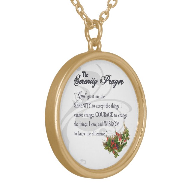 The Serenity Prayer Necklace (Front Left)