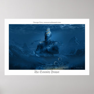The Serenity Prayer or Tranquility Meditation Poster