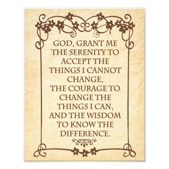 the serenity prayer photo print zazzlecom