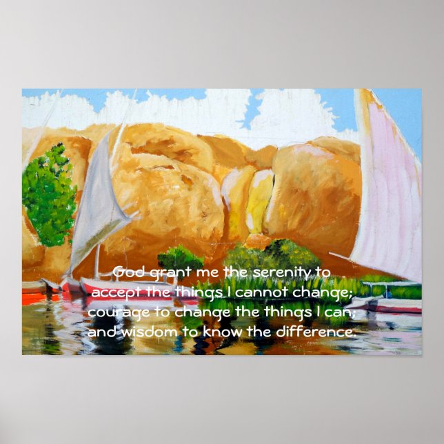 The Serenity Prayer Poster (Front)