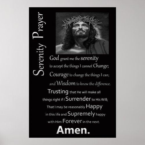 The Serenity Prayer Poster