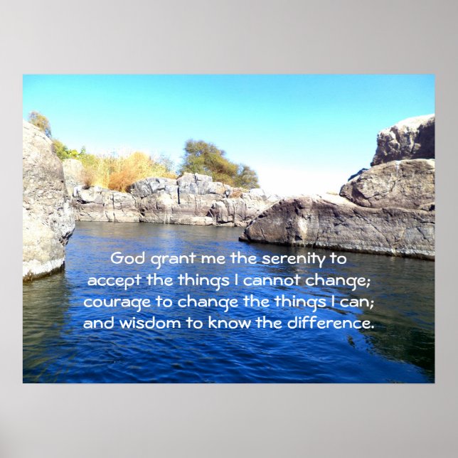 The Serenity Prayer Poster (Front)