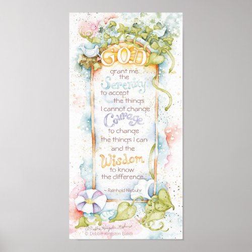 The Serenity Prayer Poster