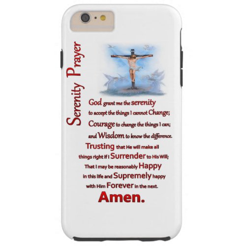 The Serenity Prayer RC Tough iPhone 6 Plus Case