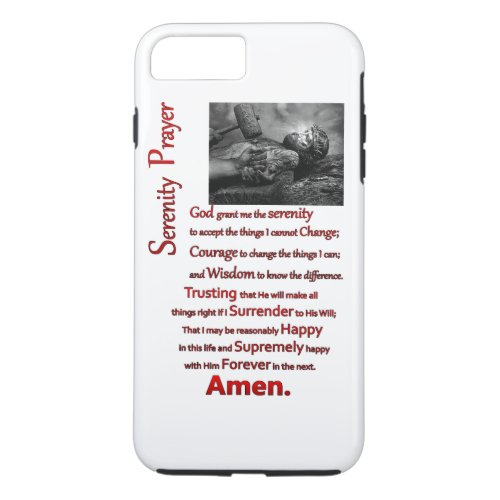 The Serenity Prayer Red Hammer iPhone 8 Plus7 Plus Case