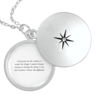 The Serenity Prayer Sterling Silver Locket