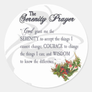 The Serenity Prayer Sticker