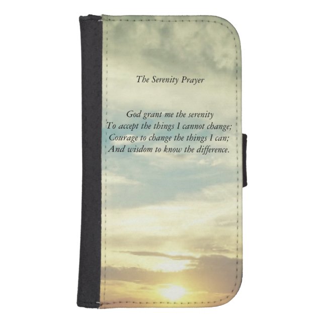 The Serenity Prayer wallet case (Front)
