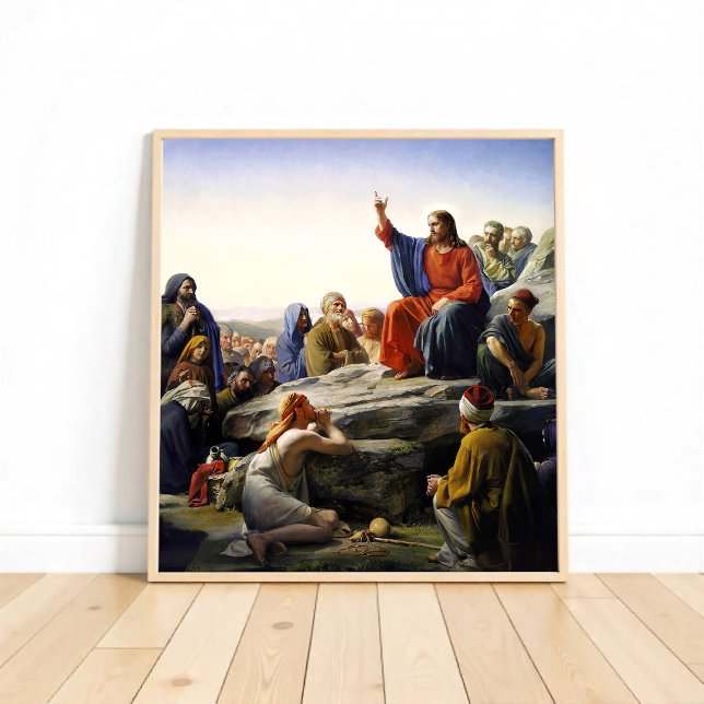 The Sermon on the Mount by Carl Bloch, Religious Poster (Creator Uploaded)