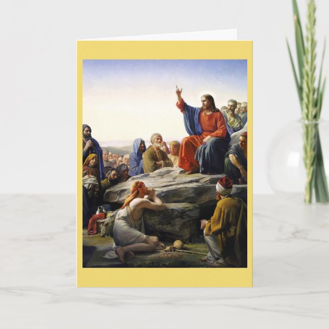 The Sermon on the Mount, Religious  Card (Front)