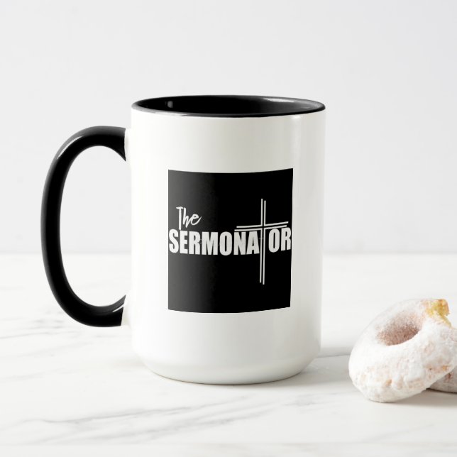 The Sermonator Mug (With Donut)